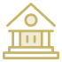 icon illustration of a bank building