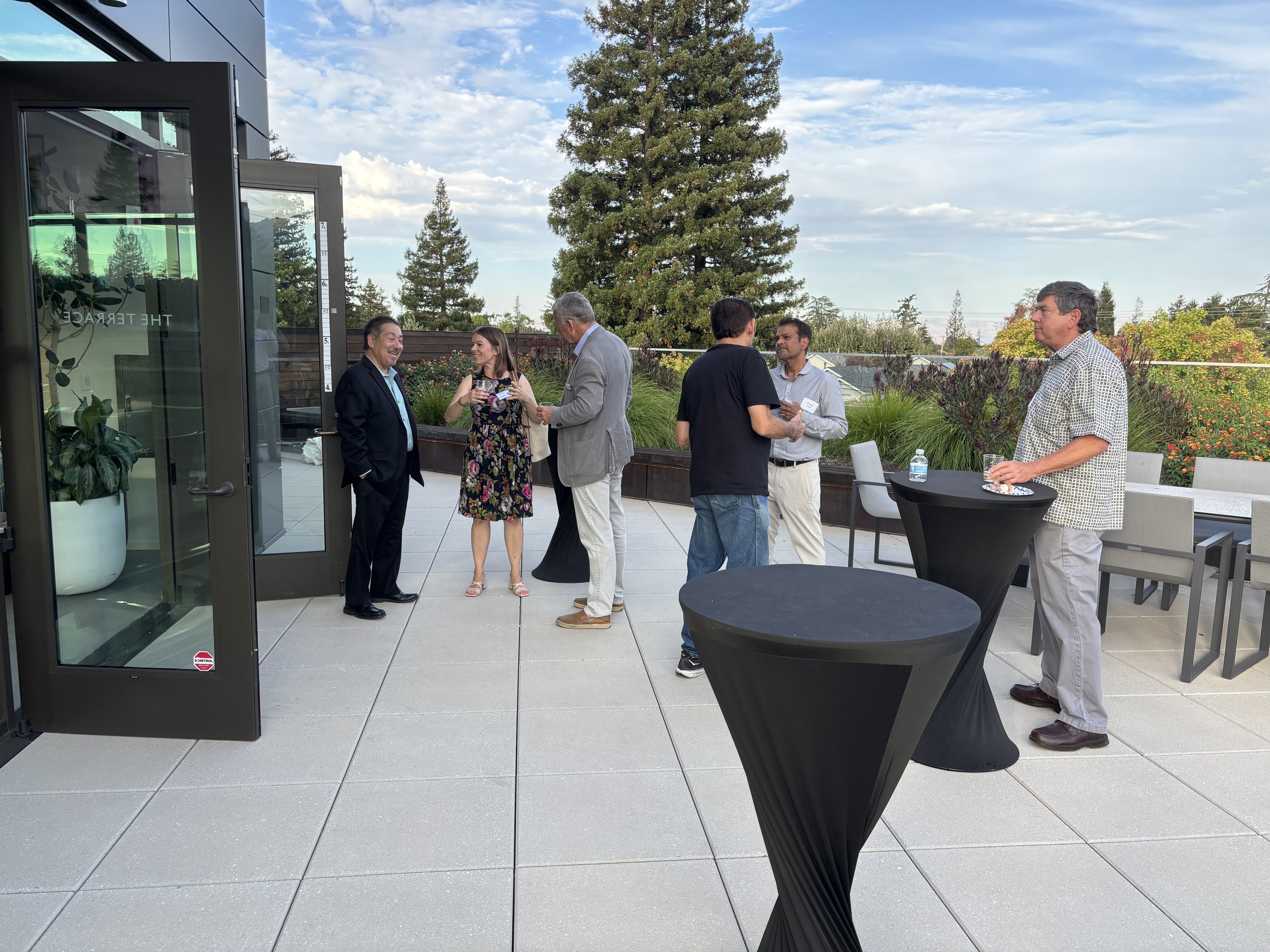 Mixer attendees networking
